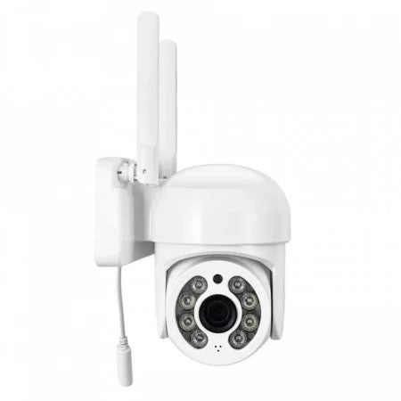 CAMERA SUPRAVEGHERE WIFI 5MP + 2 LAMPI SOLARE DE PERETE 100 LED