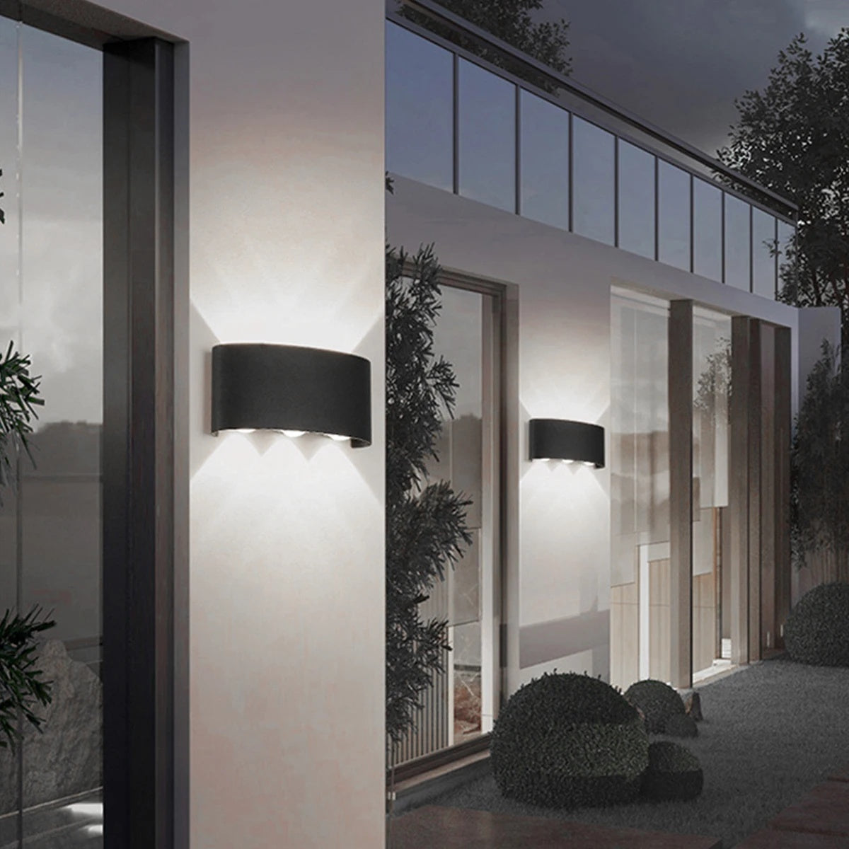 APLICA DE PERETE 6 LED-URI BIDIRECTIONALE INTERIOR-EXTERIOR 6W