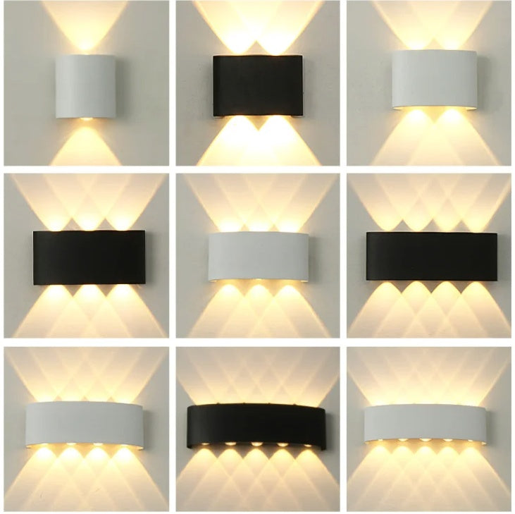 APLICA DE PERETE 6 LED-URI BIDIRECTIONALE INTERIOR-EXTERIOR 6W