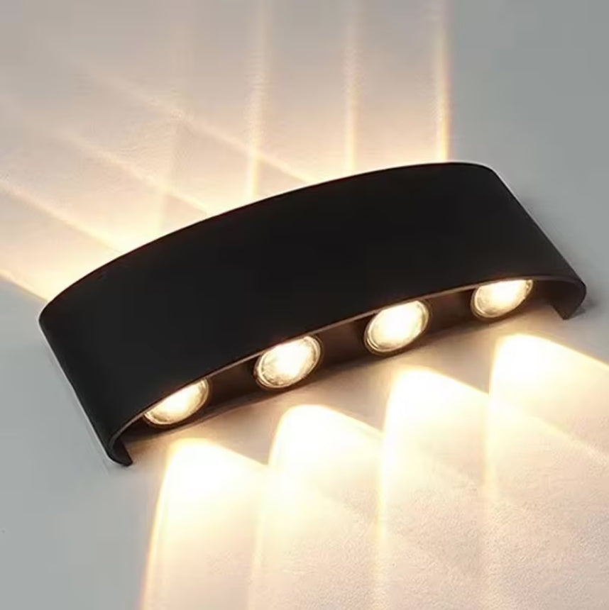 APLICA DE PERETE 8 LED-URI BIDIRECTIONALE INTERIOR-EXTERIOR 8W