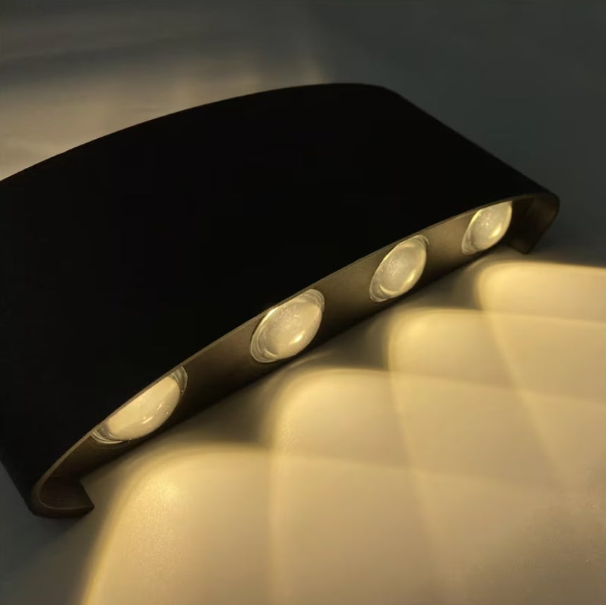 APLICA DE PERETE 8 LED-URI BIDIRECTIONALE INTERIOR-EXTERIOR 8W