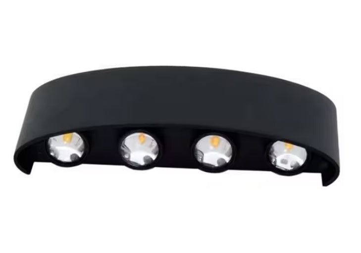 APLICA DE PERETE 8 LED-URI BIDIRECTIONALE INTERIOR-EXTERIOR 8W
