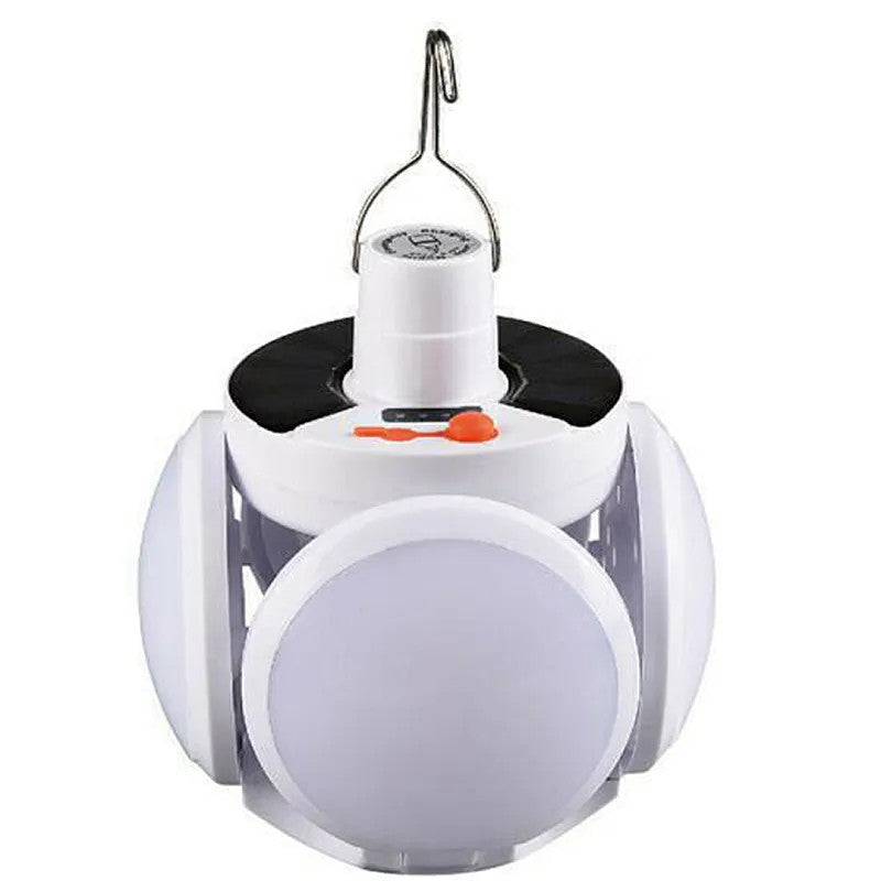 Bec led cu incarcare solara - 4 brate pliabile