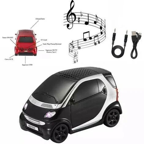 Boxa portabila Bluetooth Q YX233 in forma de masina SMART