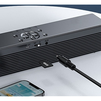 Boxa Portabila cu Ceas Alarma SD Bluetooth Andowl QYXB133