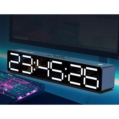 Boxa Portabila cu Ceas Alarma SD Bluetooth Andowl QYXB133