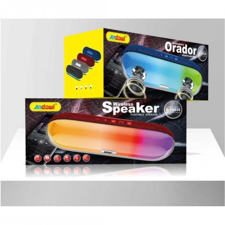 BOXA PORTABILA WIRELESS CU LUMINI Q-YX535-N