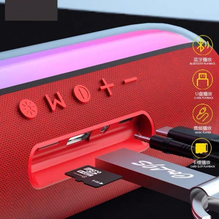 BOXA PORTABILA WIRELESS CU LUMINI Q-YX535-N