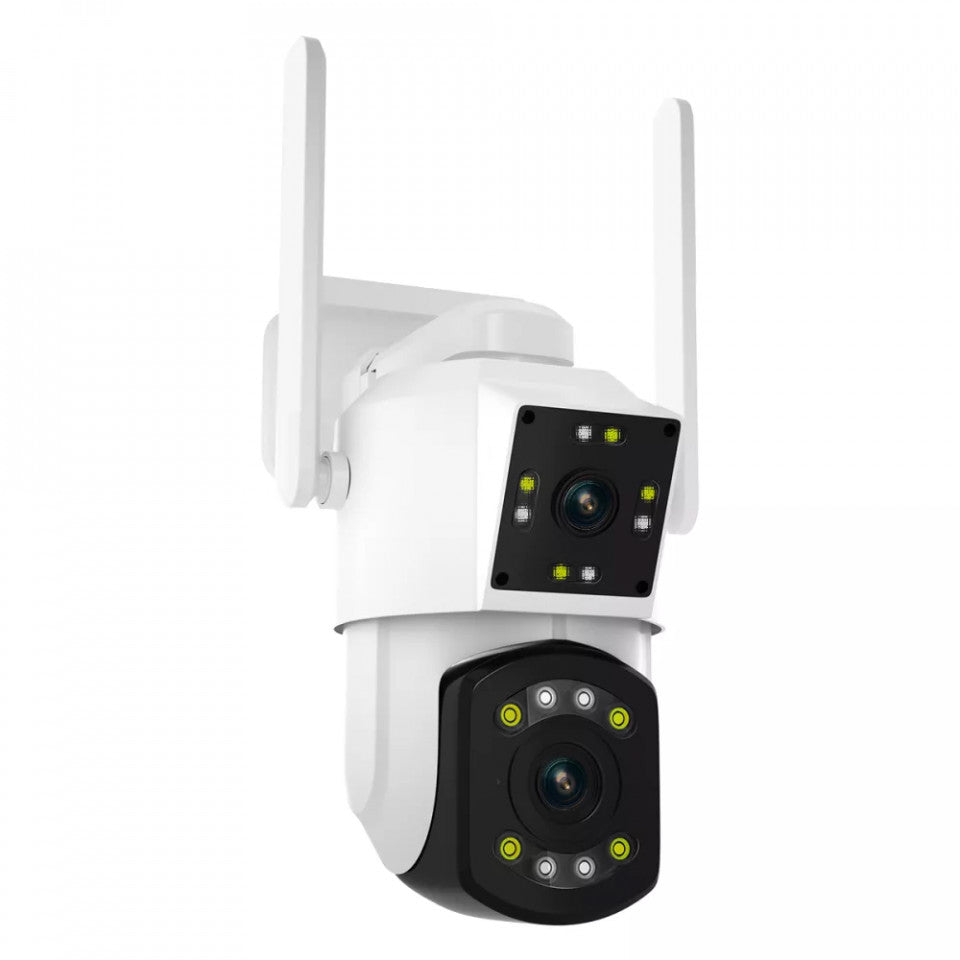 Camera Wifi Smart ,3 mp lentila dubla si sunet biredirectional