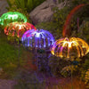 SET 4 LAMPI SOLARE DECORATIVE PALMIER LED COLOR FIBRA OPTICA