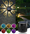 SET 6 LAMPI SOLARE DE PERETE EFECT FLORAL RGB ( colorate )