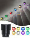 SET 6 LAMPI SOLARE DECORATIVE DE PERETE TIP BAMBUS ALB CALD/COLORAT